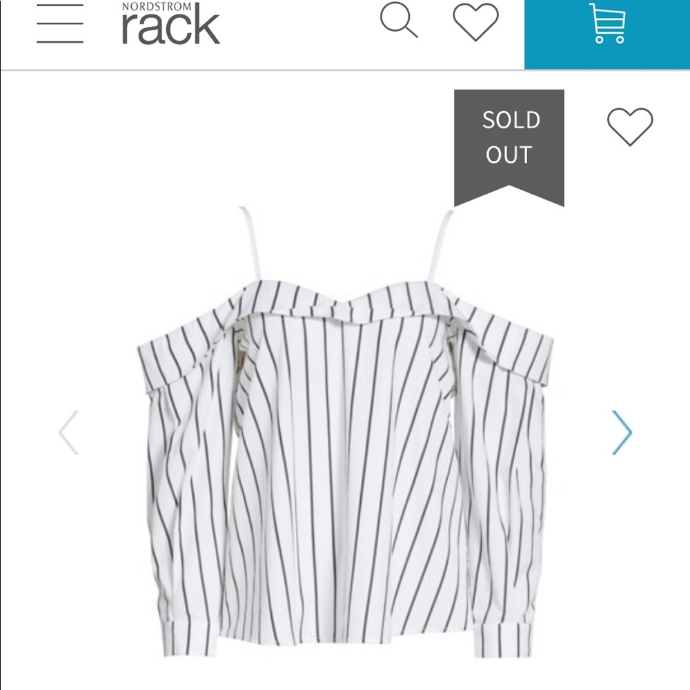 Leith off the shoulder top NWT